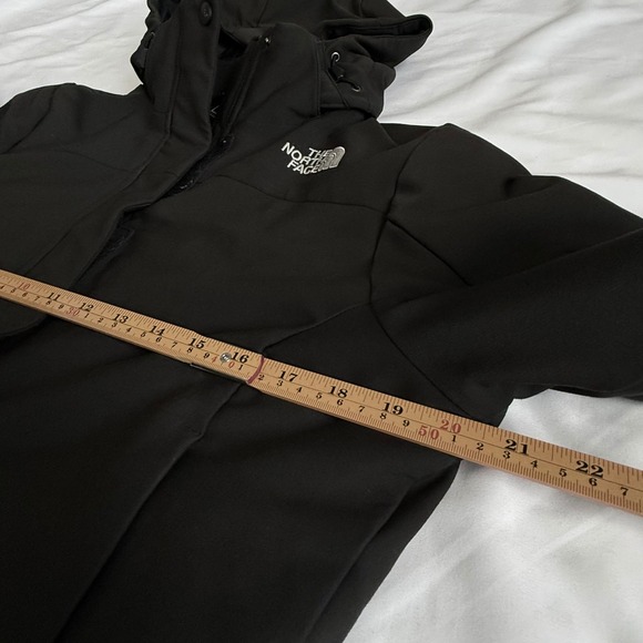 The North Face TNF Apex Softshell Jacket Black Women's Small P Warm Winter FLAW - Picture 5 of 11